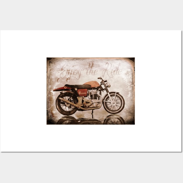 'Enjoy the Ride' Classic Motorcycle Wall Art by Furtographic